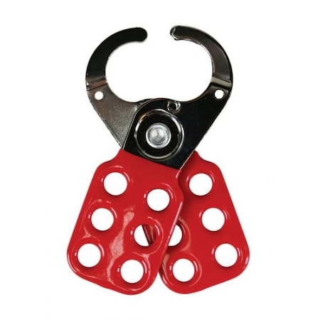 Accuform KDD109 STANDARD STEEL HASP, 6 PADLOCKS, VINYL COATINGZINC PLATED STEEL KDD109